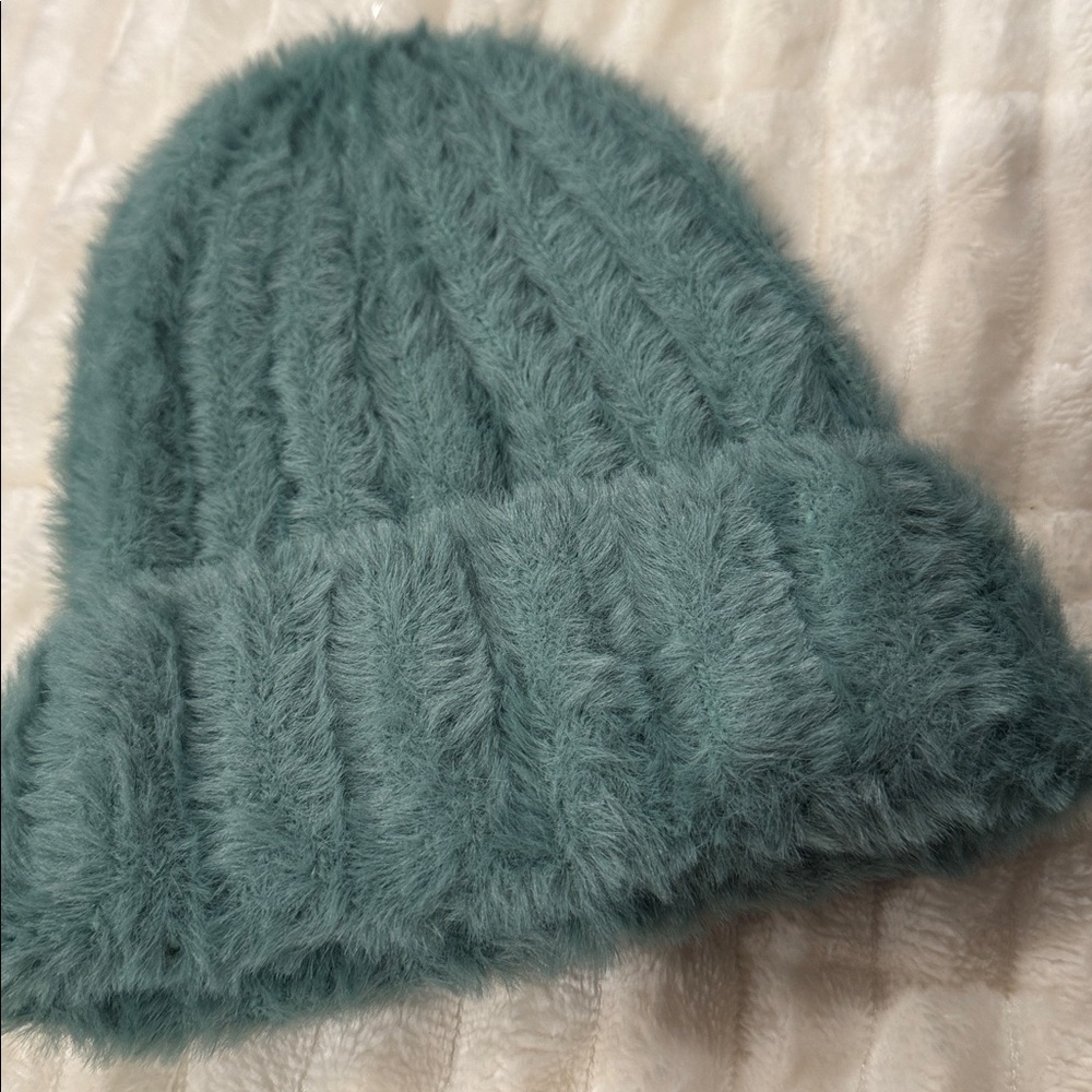 Soft Fuzzy Knit Beanie